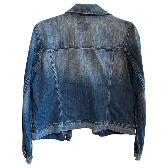 J.Crew Button Front Denim Jacket Monaco Wash Blue Size Small - Picture 2 of 5